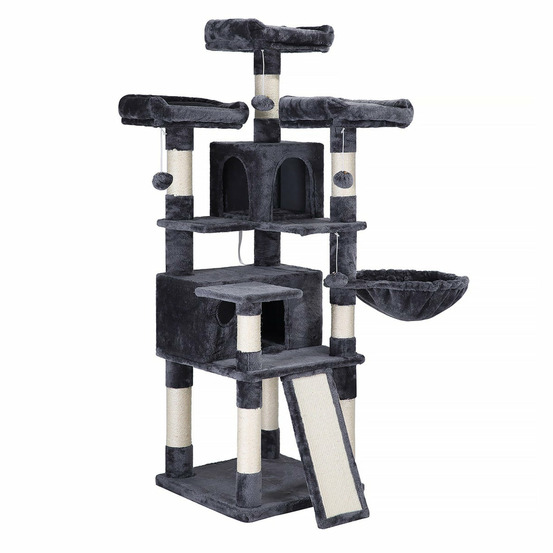 Arbre à chat xxl tour de jeux 168 cm gris anthracite