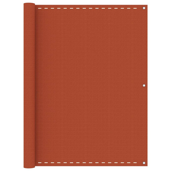 Écran de balcon orange 120x500 cm pehd