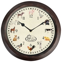 Horloge avec sons d'animaux de ferme