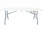 Table de jardin pliante "foldy" - 180 x 74 x 74 cm - blanc