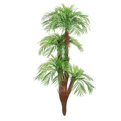 Palmier areca artificiel h 160 cm 5 troncs en piquet