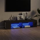 Meuble tv avec lumières led gris clair 135x39x30 cm
