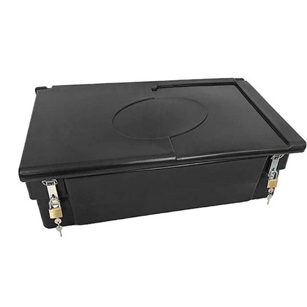 Coffre de jardin 100l avec grenouillères et cadenas