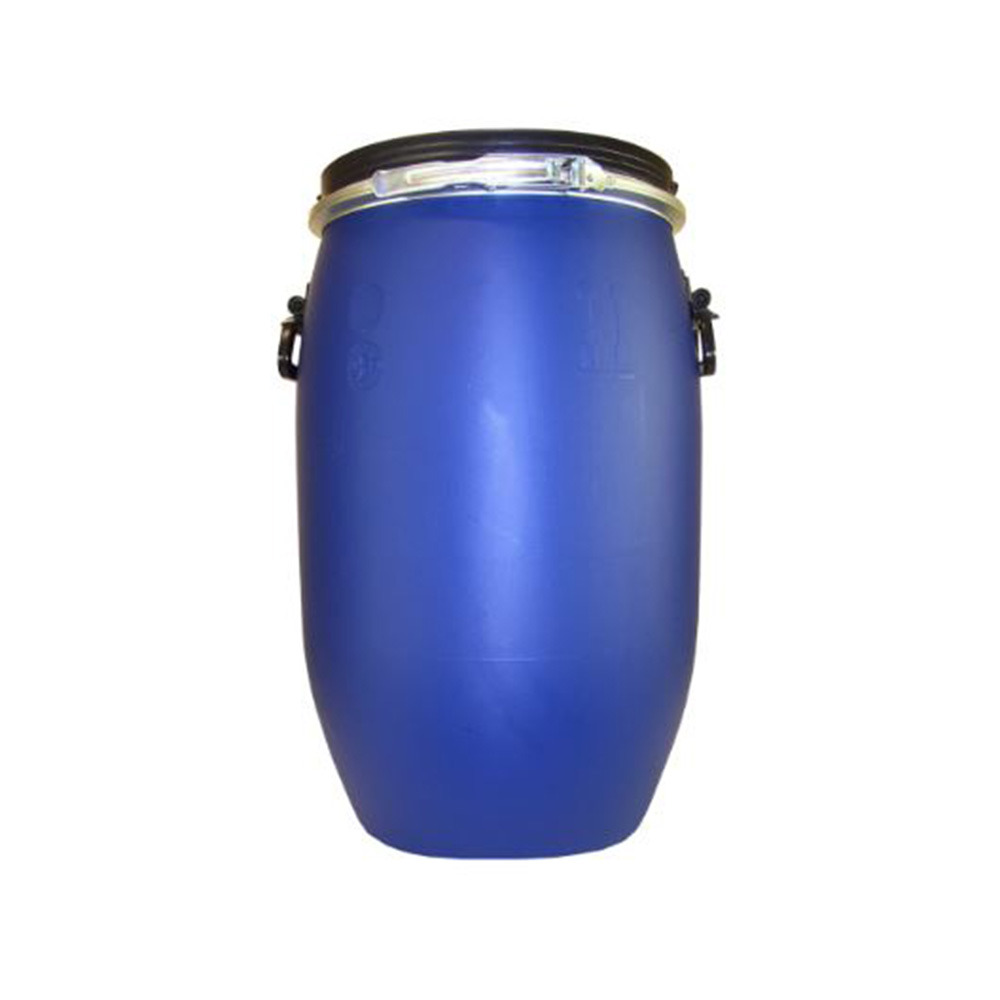 Fût ouverture totale 60l avec couvercle cerclage métallique