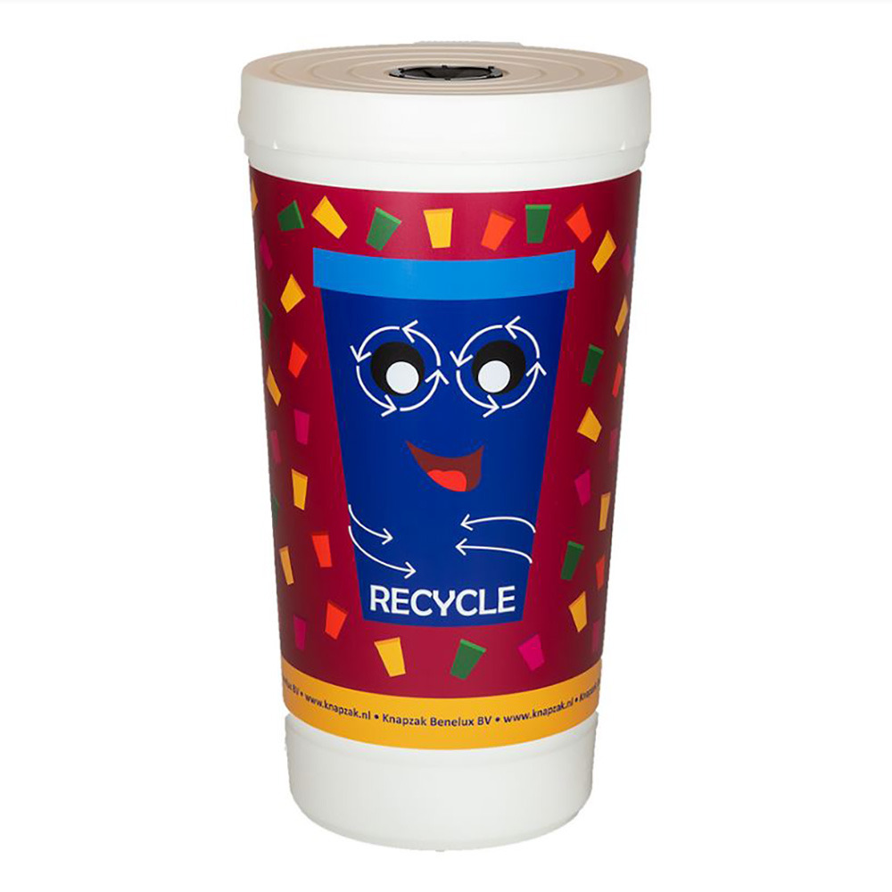 Gobelet géant de collecte des gobelets en papier et plastique
