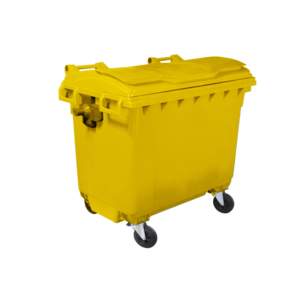 Bac roulant 4 roues premium 660l-lot de 5