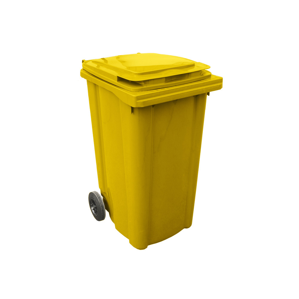 Bac roulant 2 roues premium 240l-lot de 10