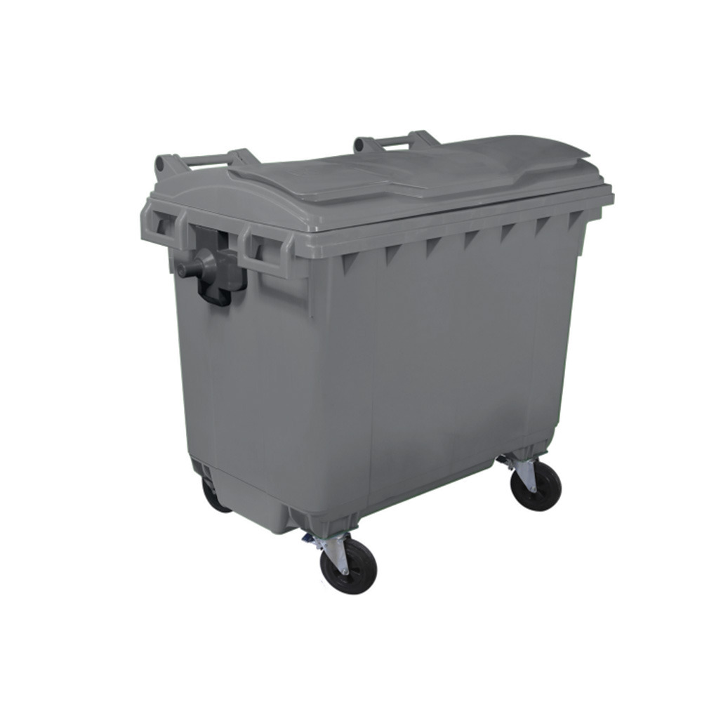 Bac roulant 4 roues premium 660l-lot de 5