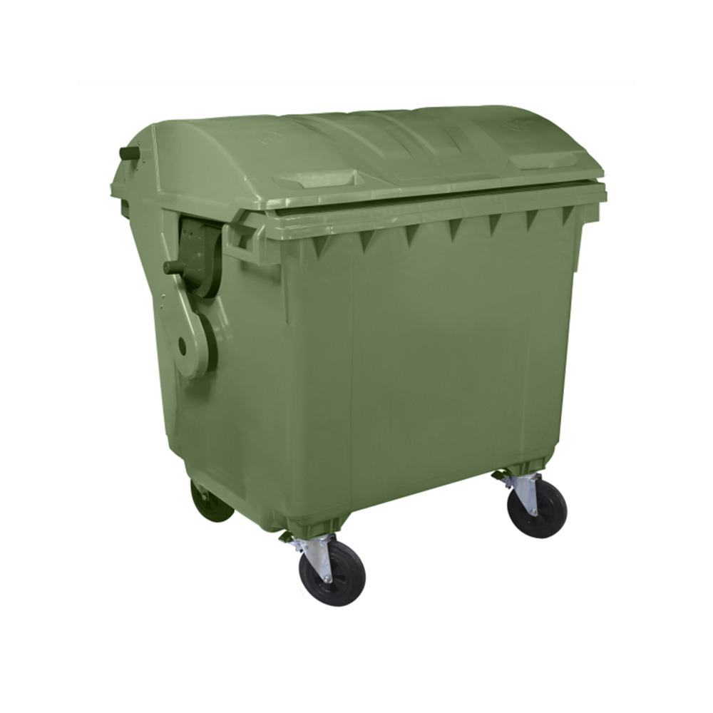 Bac roulant 4 roues premium 1100l- lot de 5