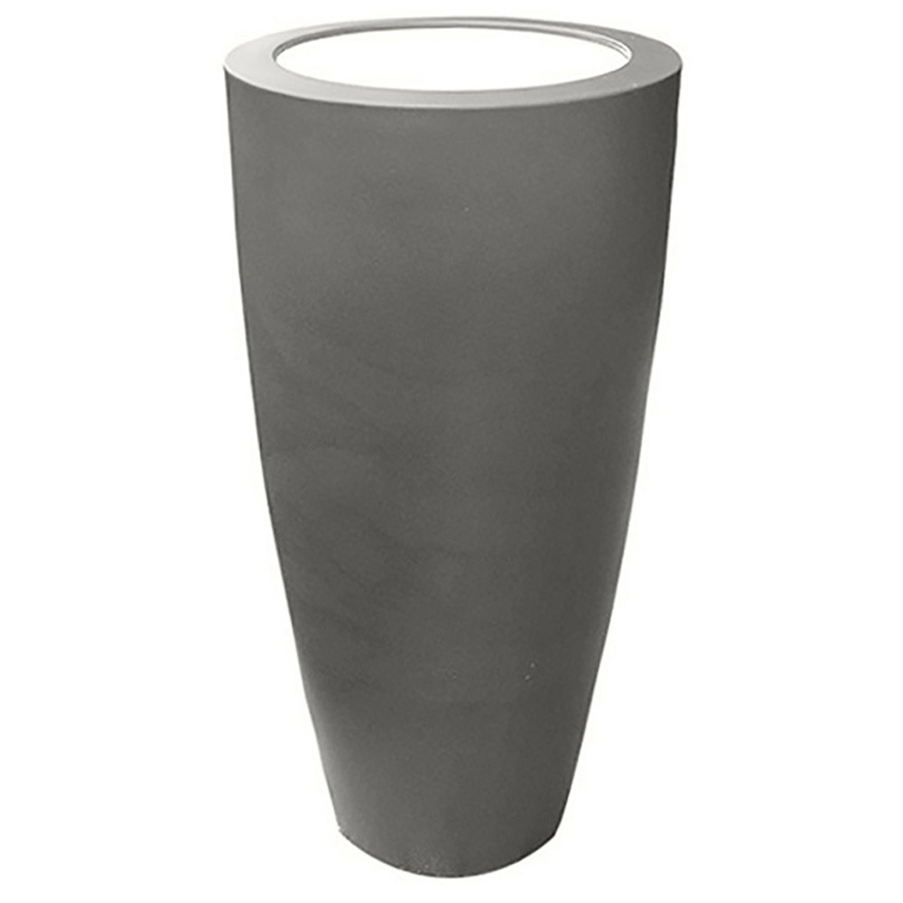 Pot conique 3 en 1 pot de fleurs-mange debout-seau à champagne dessus polyéthylè