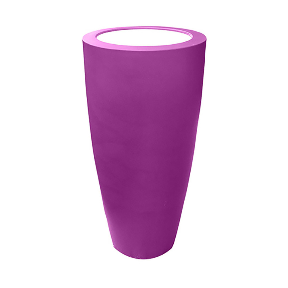 Pot conique 3 en 1 pot de fleurs-mange debout-seau à champagne dessus polyéthylè