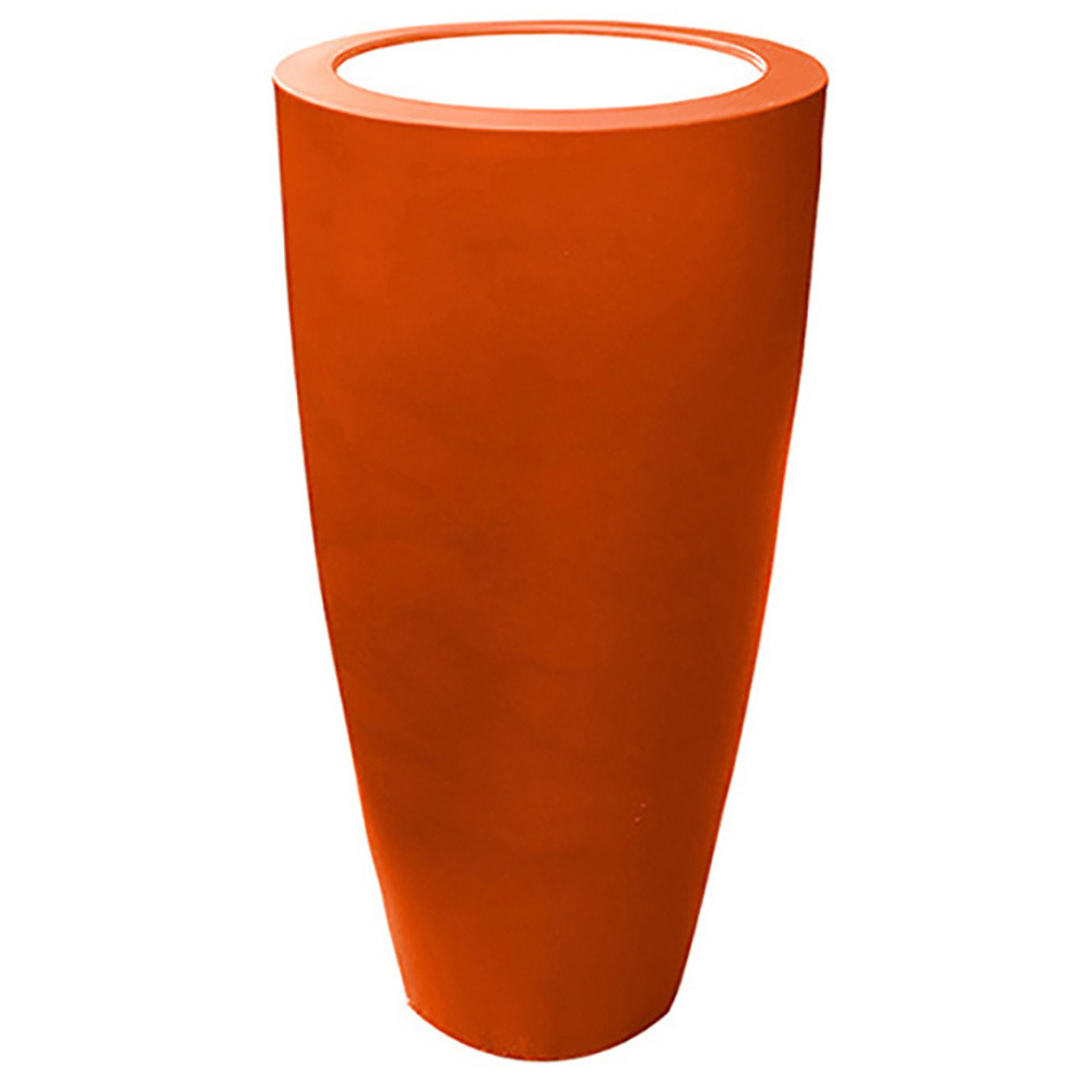 Pot conique 3 en 1 pot de fleurs-mange debout-seau à champagne dessus polyéthylè