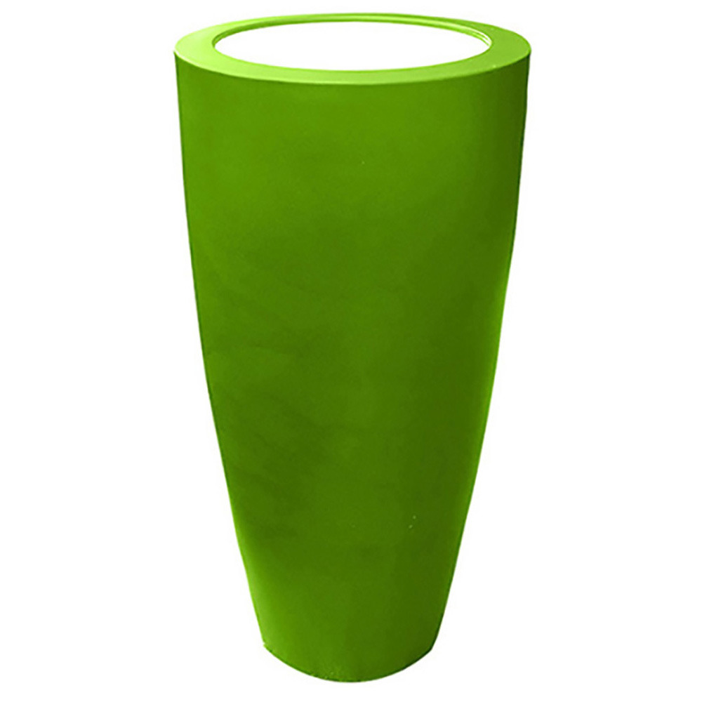 Pot conique 3 en 1 pot de fleurs-mange debout-seau à champagne dessus polyéthylè