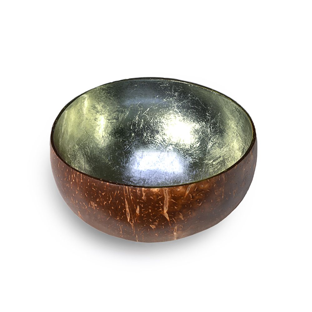 Bol En Noix De Coco Naturel Vié Gourmet - Fait Main, Finition Texturée - Taille S 8-10cm - Déco Écolo