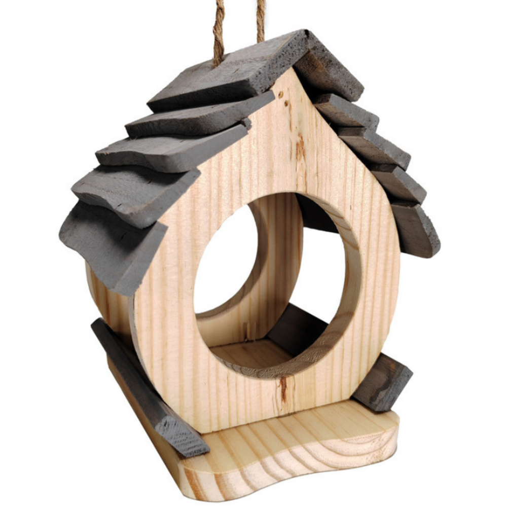 Mangeoire en bois circulaire