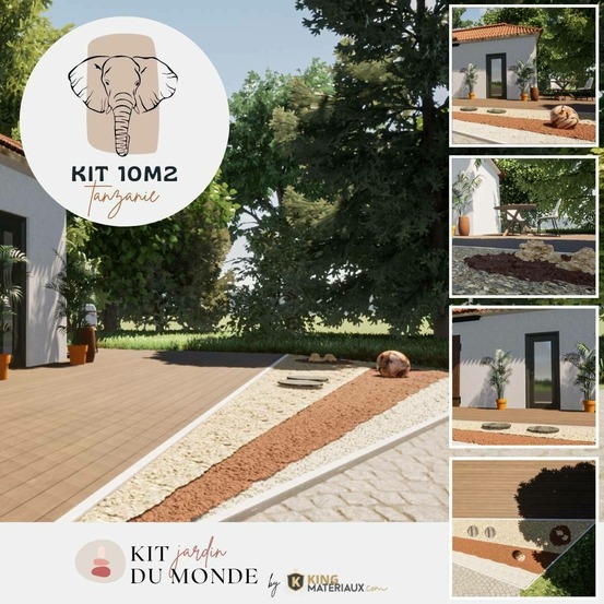 Kit aménagement jardin tanzanie 10m2