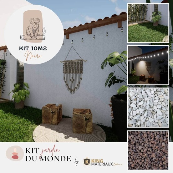 Kit aménagement balcon nauru 10m2