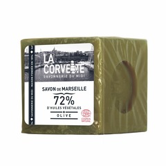 Cube de savon de marseille olive - film - 300g - cosmos natural