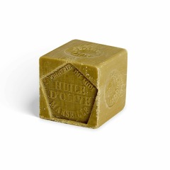 Cube de savon de marseille olive – sans emballage – 400g – cosmos natural