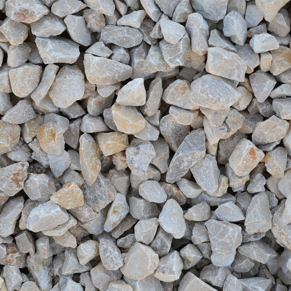 Sac de +/- 1,5t = 20m² ballast blanc-beige 20/40