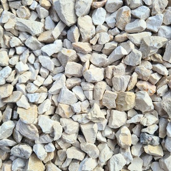 Sac de +/- 400 kg = 5m² gravillons blanc calcaire 6/16