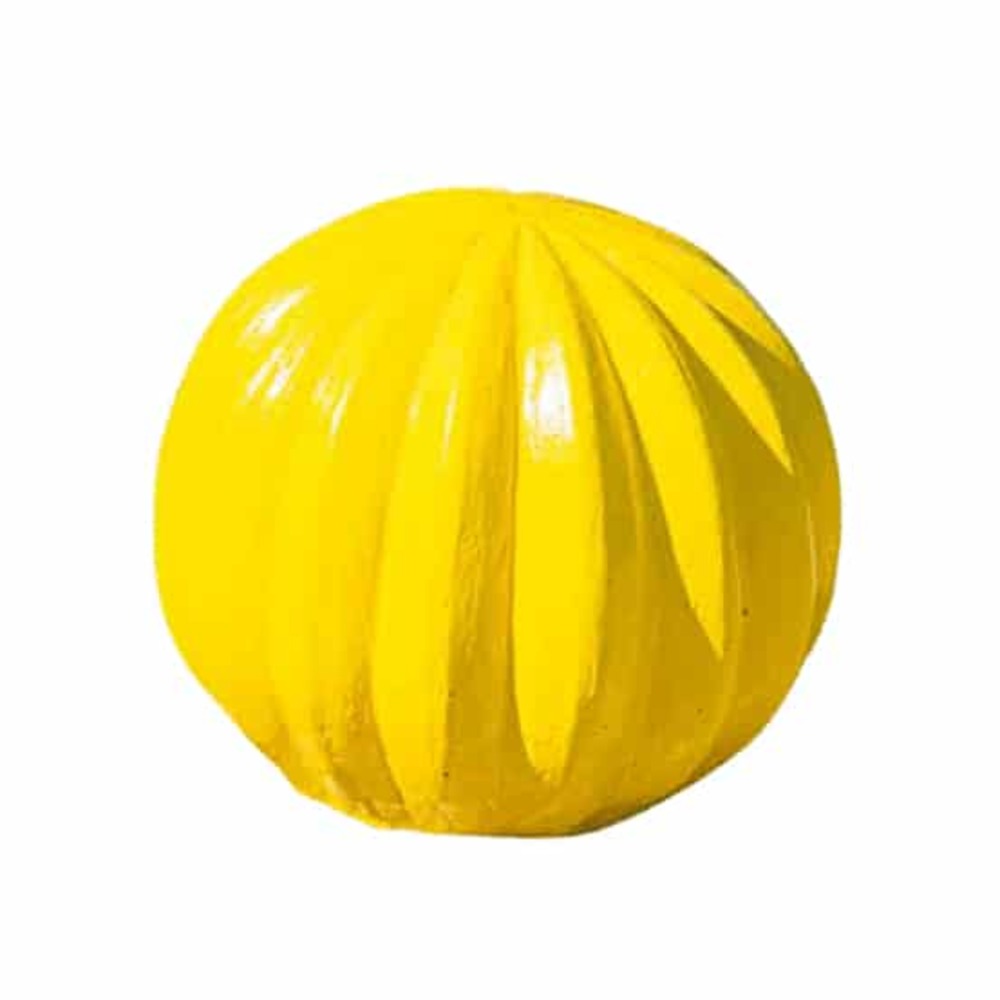 Statue cactus boule jaune 20cm