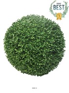 Boule de buis factice feuilles pe protection uv h 38 cm vert - best - dimhaut: h