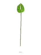 Tige anthurium artificiel l 66 cm vert - couleur: vert