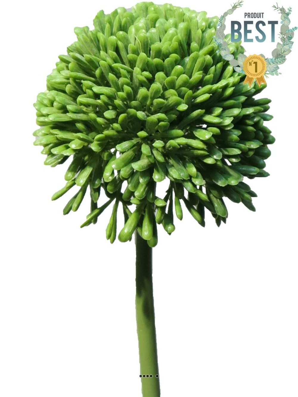Allium artificiel en tige h 45 cm vert - best - couleur: vert