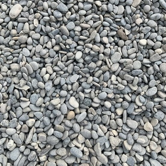 Sac de +/- 800 kg = 10m² gravier gris roulé lavé durance 6/16