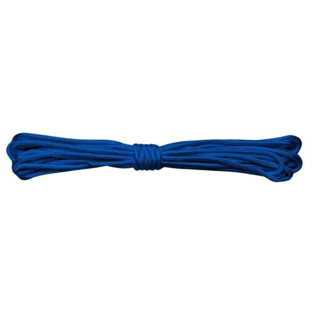 Corde de fixation en polyester tressé bleu 30m