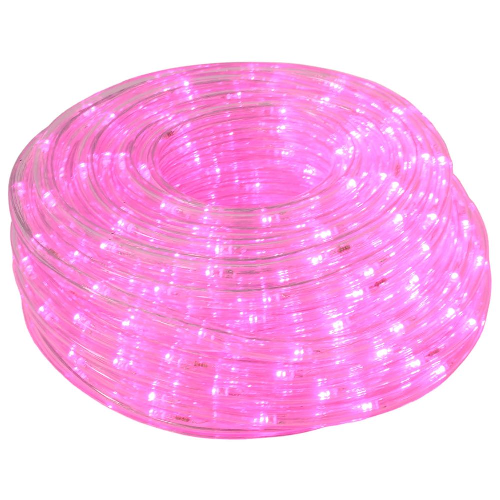Cordon lumineux led de noël 120 led rose et 5 m
