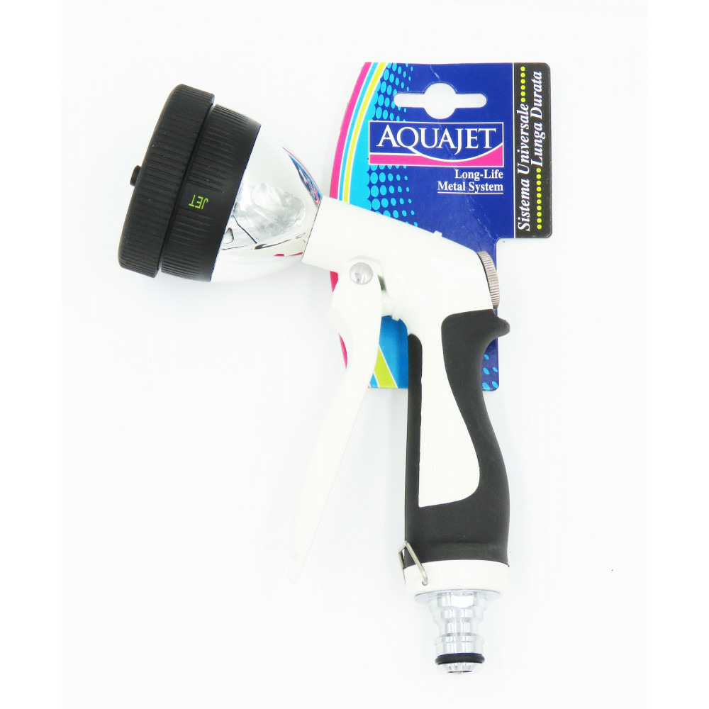 Pistolet arrosage 4 positions en metal.