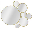 Composition de miroirs muraux ronds en métal