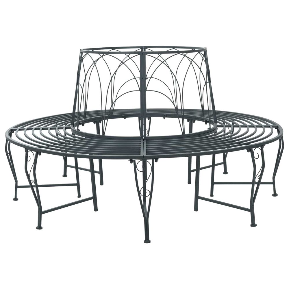 Banc d'arbre 8-nombre de places ø 160 x 89 cm acier