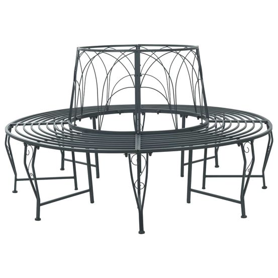 Banc d'arbre 8-nombre de places ø 160 x 89 cm acier