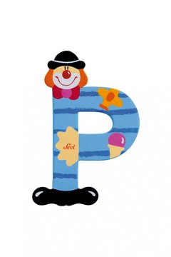 Lettre P "clown"