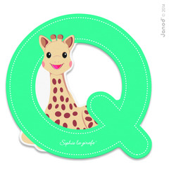 Lettre Q "Sophie la Girafe"