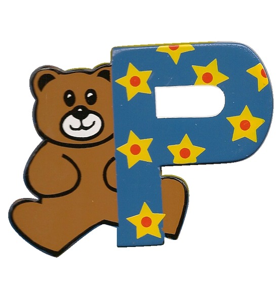 Lettres bois de 7cm - P Vilac