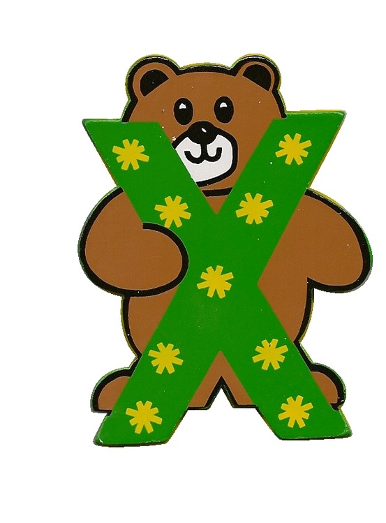 Lettres bois de 7cm - X Vilac