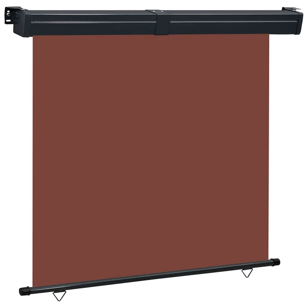 Auvent latéral de balcon 175x250 cm marron