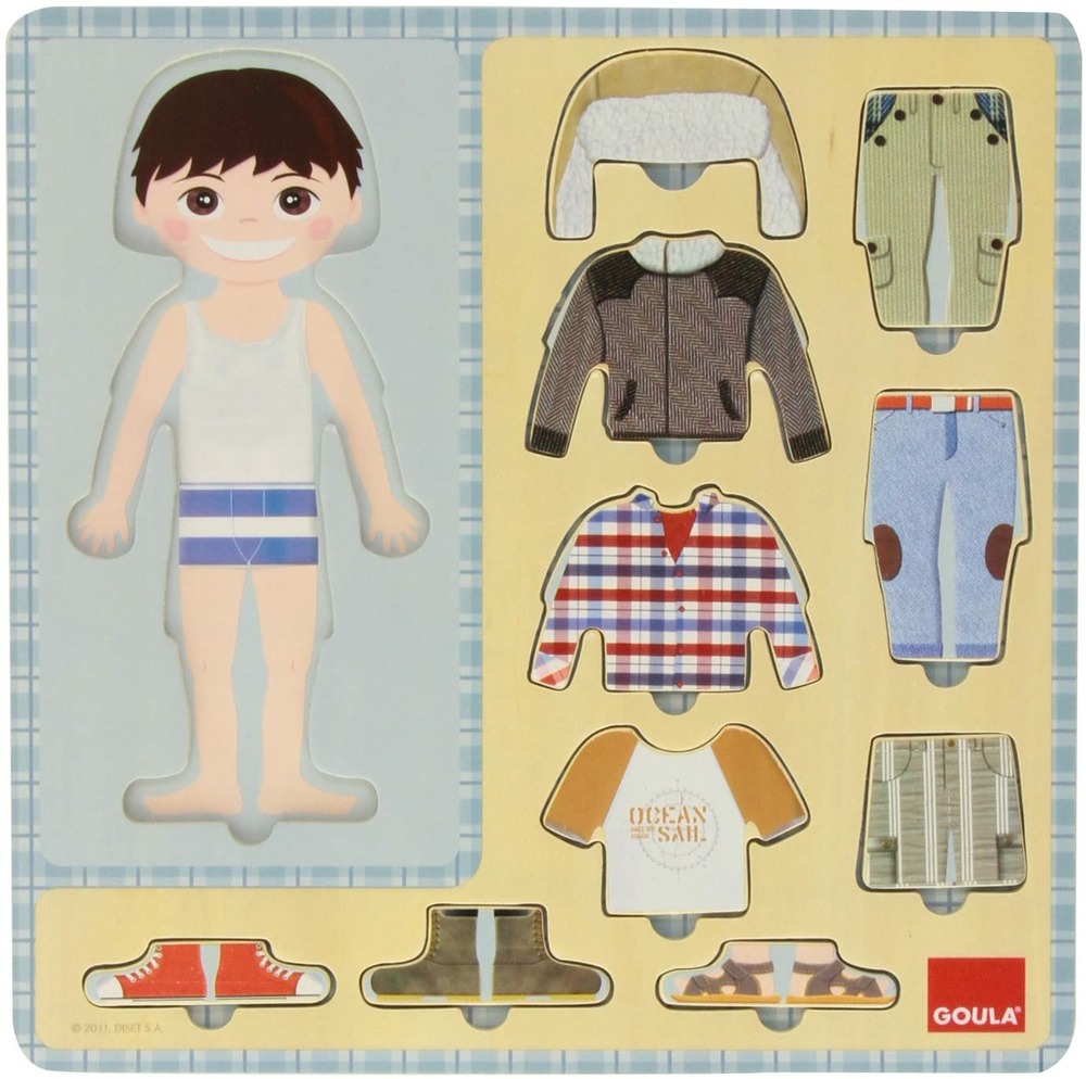 Puzzle garÃ§on et ses vÃªtements