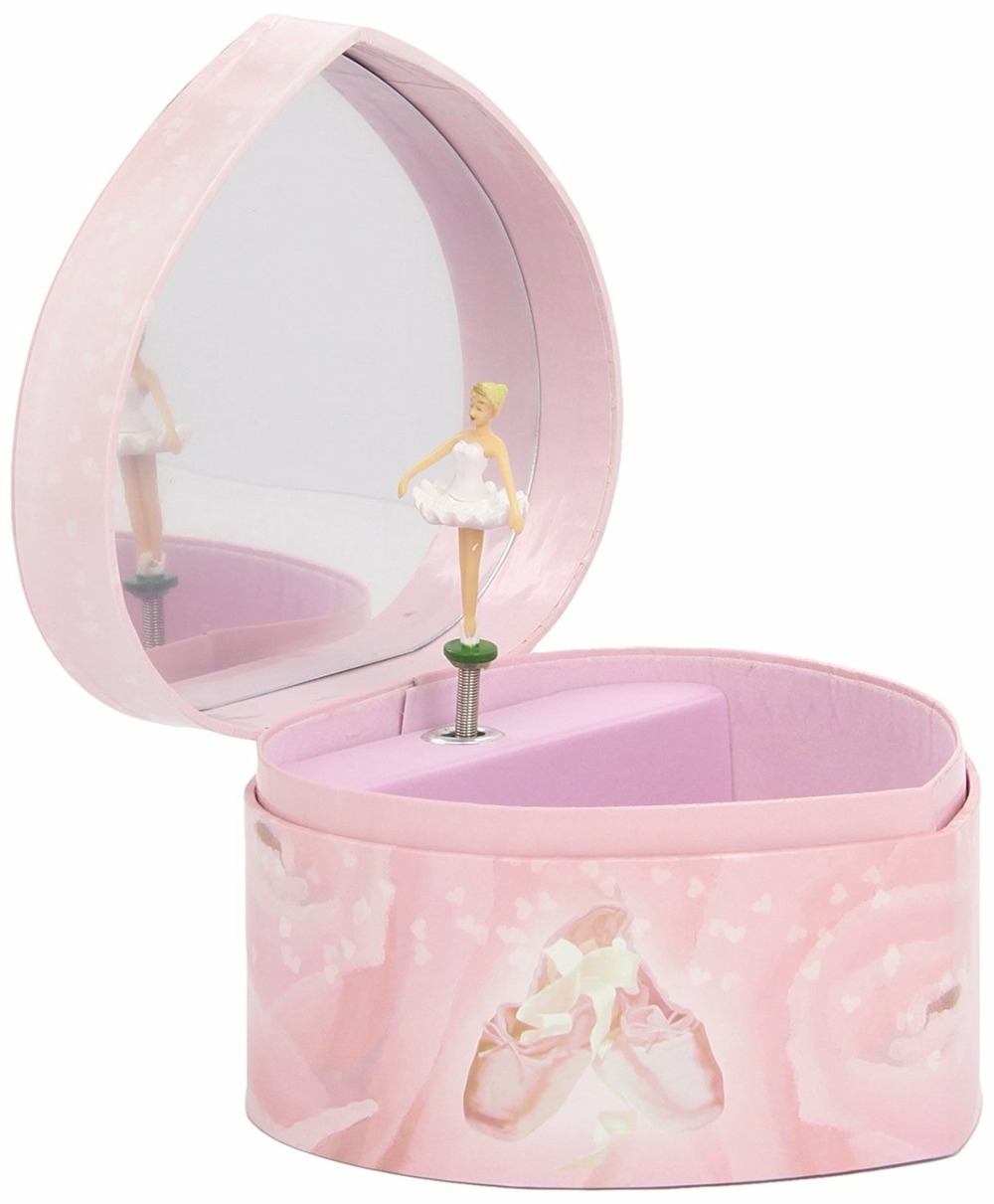 Grand Coeur Musical Ballerine Rose