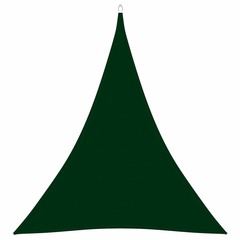 Voile de parasol tissu oxford triangulaire 5x6x6 m vert foncé