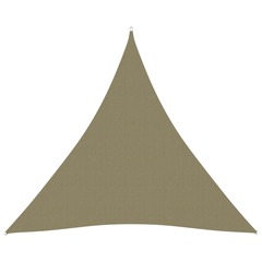 Voile de parasol tissu oxford triangulaire 4,5x4,5x4,5 m beige