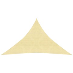 Voile d'ombrage 160 g/m² beige 2,5x2,5x3,5 m pehd