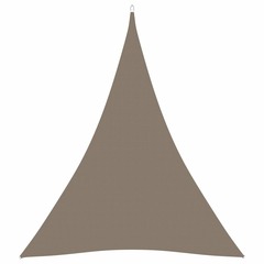 Voile de parasol tissu oxford triangulaire 3x4x4 m taupe
