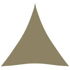 Voile de parasol tissu oxford triangulaire 5x7x7 m beige
