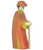 Figurine crèche de noël - berger avec bâton