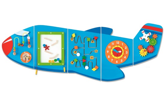 Panneau d'activités mural avion